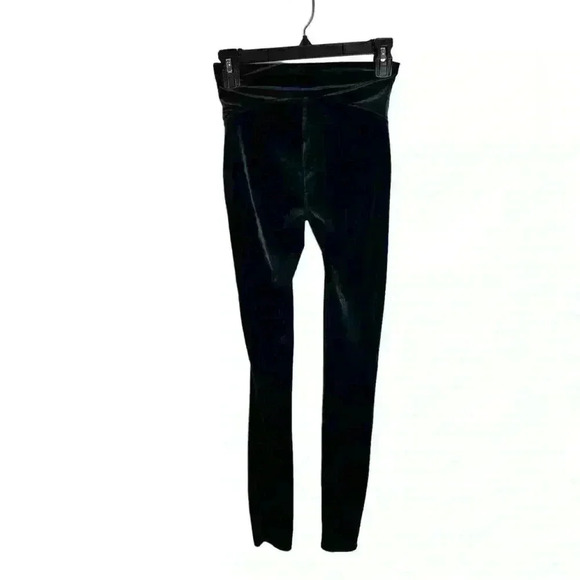 Spanx Malachite Green Velvet Leggings Size Small - Picture 5 of 8